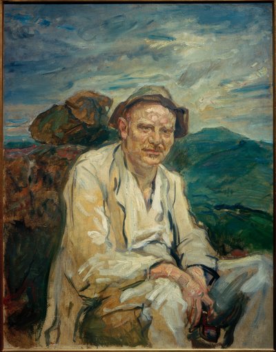 The Resting Wanderer. Portrait of Heinrich Kohl by Max Slevogt